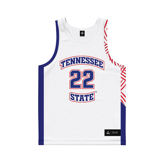 TN State - NCAA Women's Basketball : Erin Martin - White Basketball Jersey-0