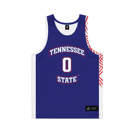 TN State - NCAA Women's Basketball : Aaniya Webb - Blue Basketball Jersey-0