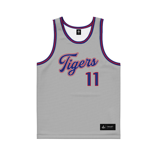TN State - NCAA Men's Basketball : Damon Howard Jr - Grey Basketball Jersey-0