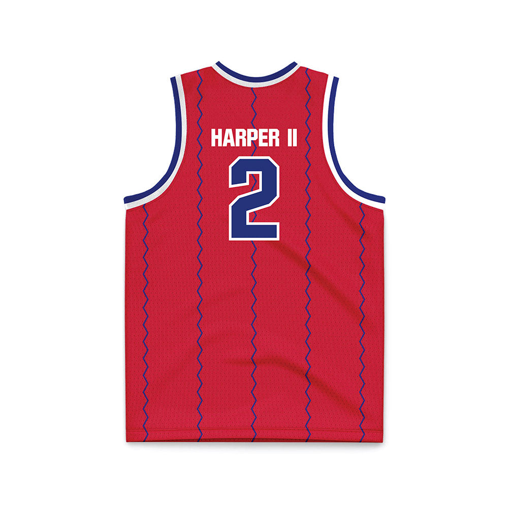 TN State - NCAA Men's Basketball : Travis Harper II - Red Basketball Jersey-1