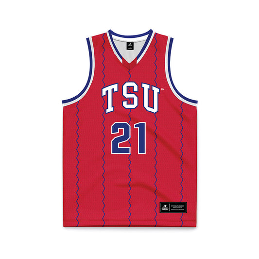 TN State - NCAA Men's Basketball : Jean Yvens Lafleur - Red Basketball Jersey-0