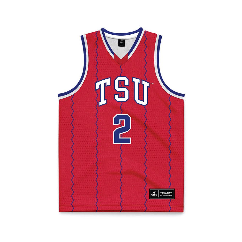 TN State - NCAA Men's Basketball : Travis Harper II - Red Basketball Jersey-0