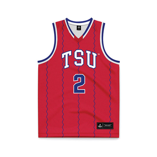 TN State - NCAA Men's Basketball : Travis Harper II - Red Basketball Jersey-0
