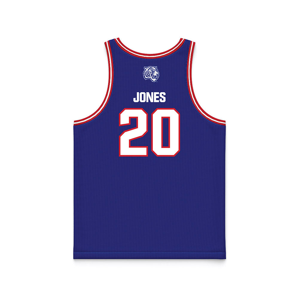 TN State - NCAA Men's Basketball : Jayden Jones - Blue Basketball Jersey-1