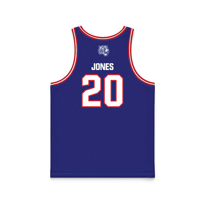 TN State - NCAA Men's Basketball : Jayden Jones - Blue Basketball Jersey-1