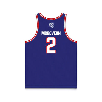 TN State - NCAA Men's Basketball : Ley McGovern - Blue Basketball Jersey-1