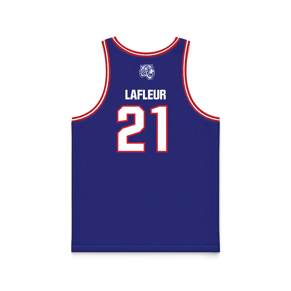 TN State - NCAA Men's Basketball : Jean Yvens Lafleur - Blue Basketball Jersey-1