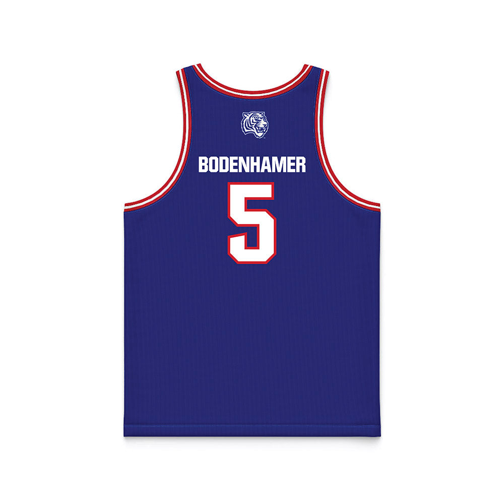 TN State - NCAA Men's Basketball : Maddux Bodenhamer - Blue Basketball Jersey-1