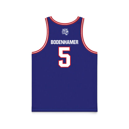 TN State - NCAA Men's Basketball : Maddux Bodenhamer - Blue Basketball Jersey-1
