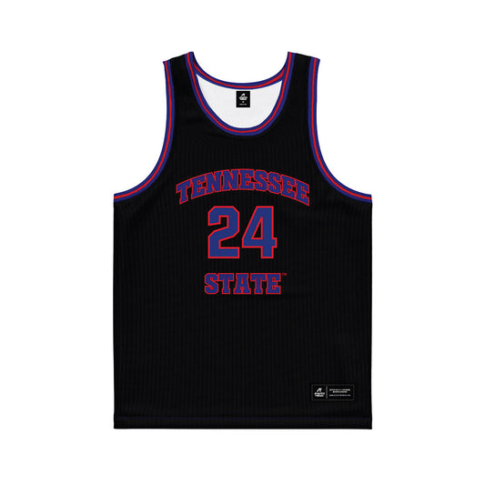 TN State - NCAA Men's Basketball : Joe Ayo - Black Basketball Jersey-0