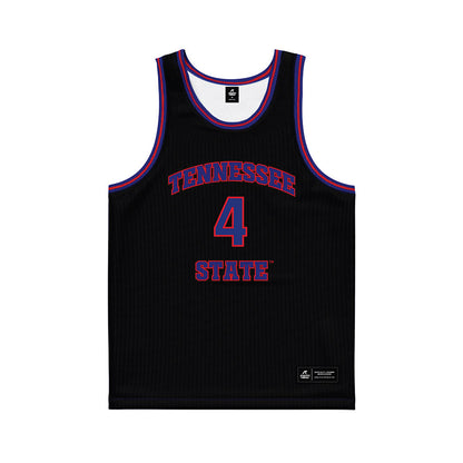 TN State - NCAA Men's Basketball : JC Brooks - Black Basketball Jersey-0