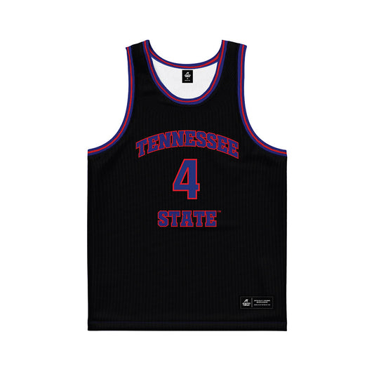 TN State - NCAA Men's Basketball : JC Brooks - Black Basketball Jersey-0