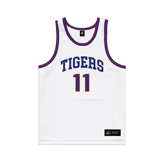 TN State - NCAA Men's Basketball : Damon Howard Jr - White Basketball Jersey-0