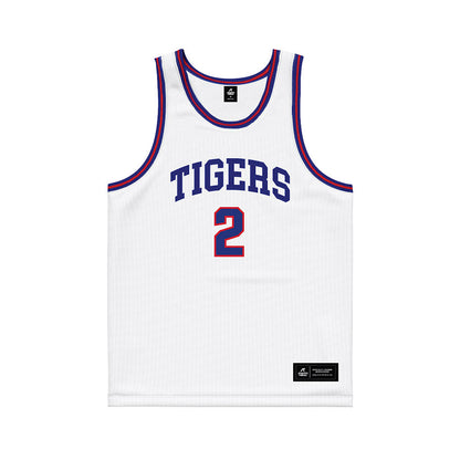 TN State - NCAA Men's Basketball : Travis Harper II - White Basketball Jersey-0