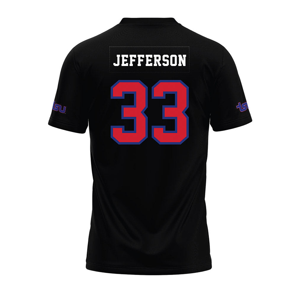 TN State - NCAA Football : Taeshawn Jefferson - Black Premium Football Jersey-1