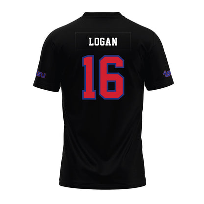TN State - NCAA Football : Justin Logan - Black Premium Football Jersey-1