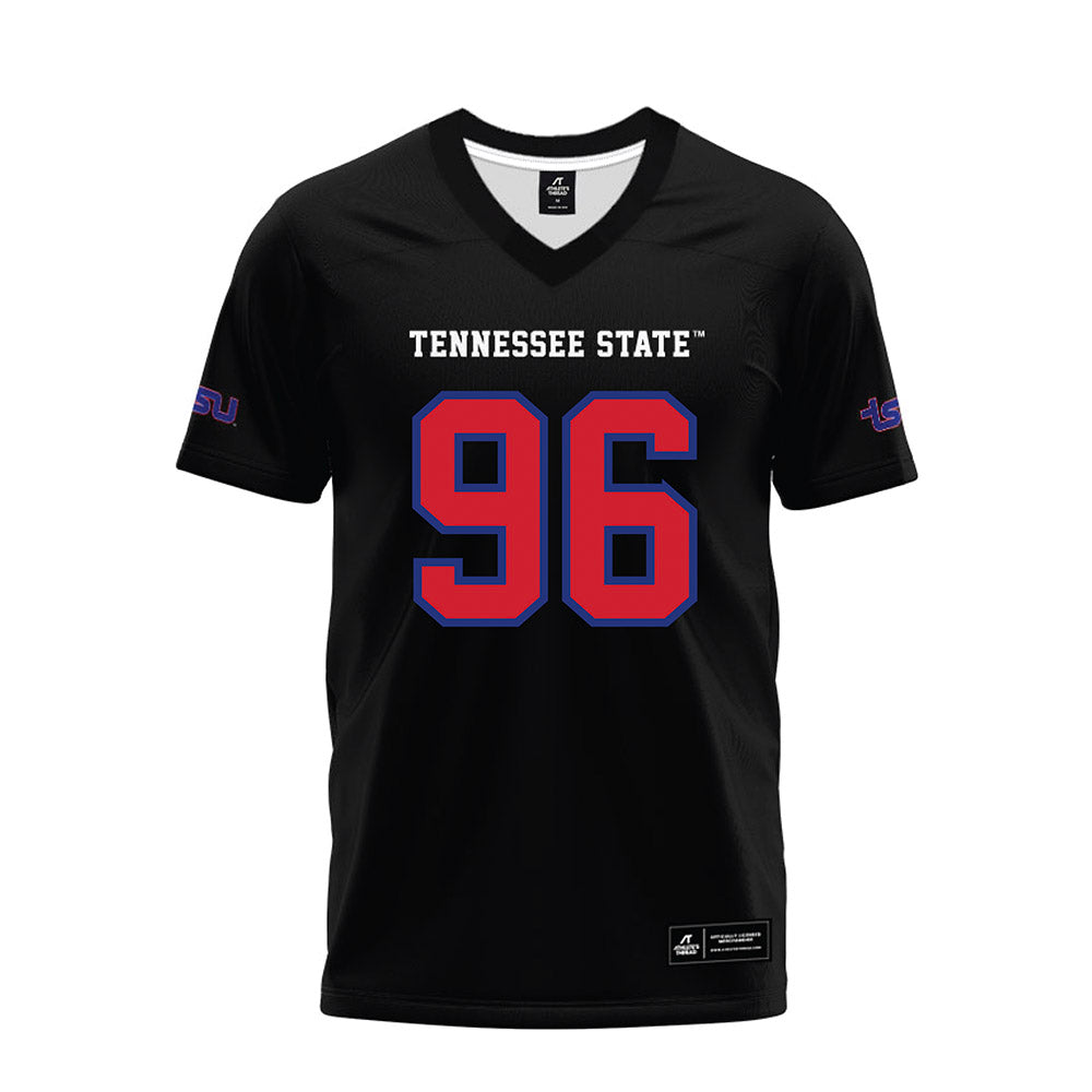 TN State - NCAA Football : Kennland Lyons - Black Premium Football Jersey-0