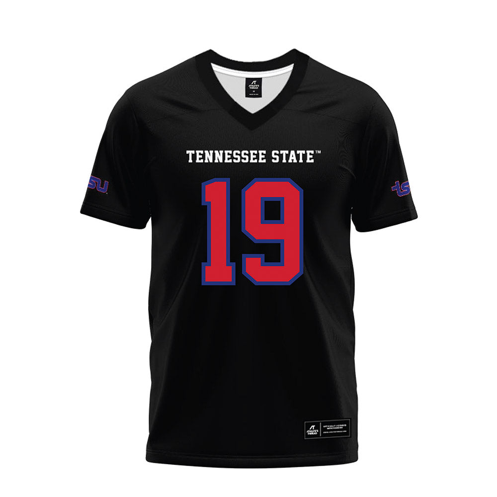 TN State - NCAA Football : Taveon Porter - Black Premium Football Jersey-0