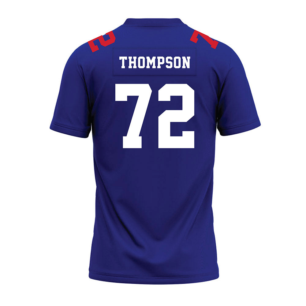 TN State - NCAA Football : Donovan Thompson - Blue Premium Football Jersey-1
