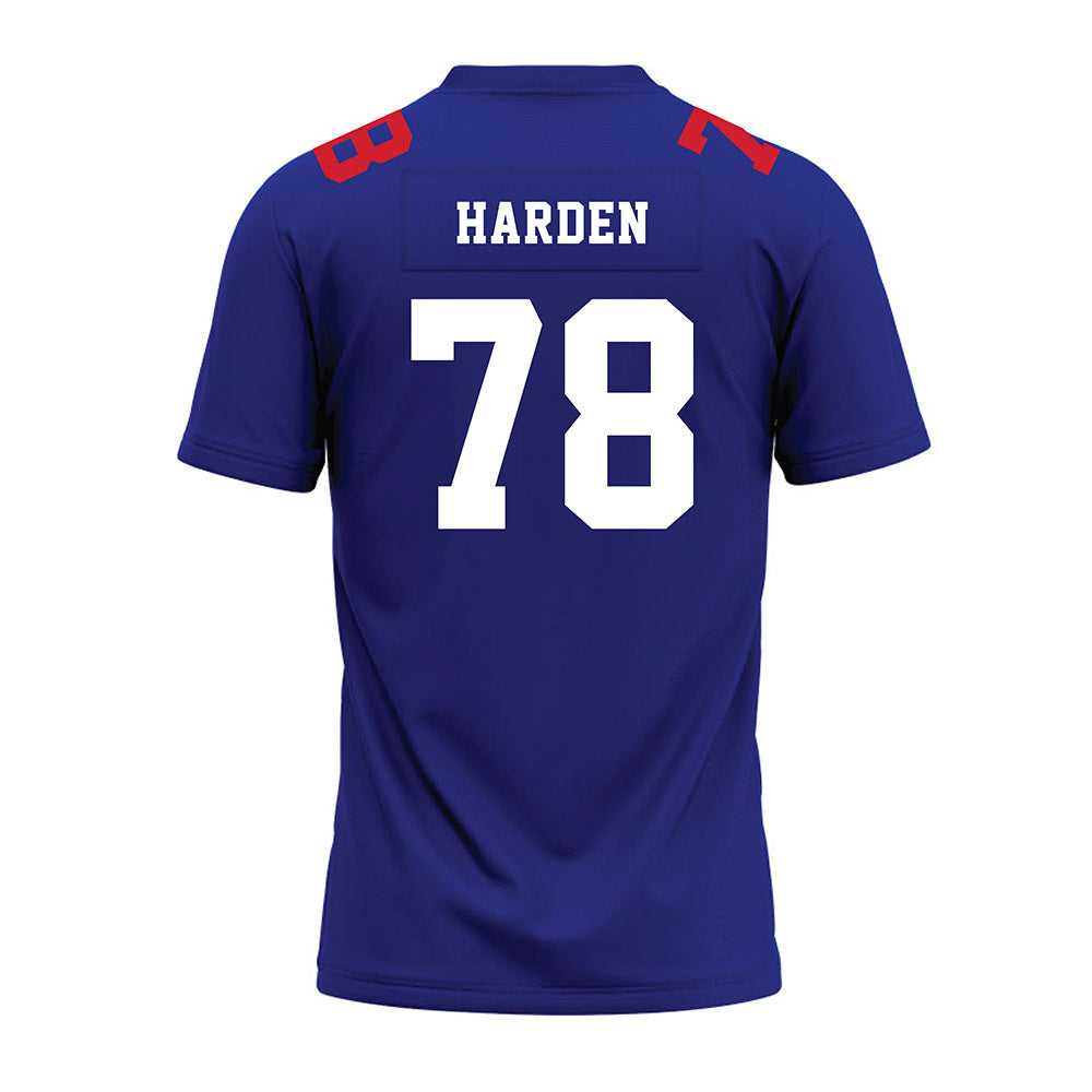 TN State - NCAA Football : Parker Harden - Blue Premium Football Jersey-1