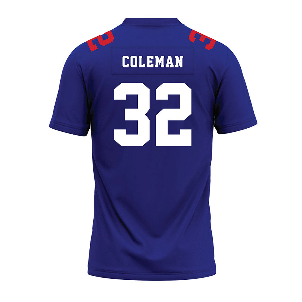 TN State - NCAA Football : Jayden Coleman - Blue Premium Football Jersey-1