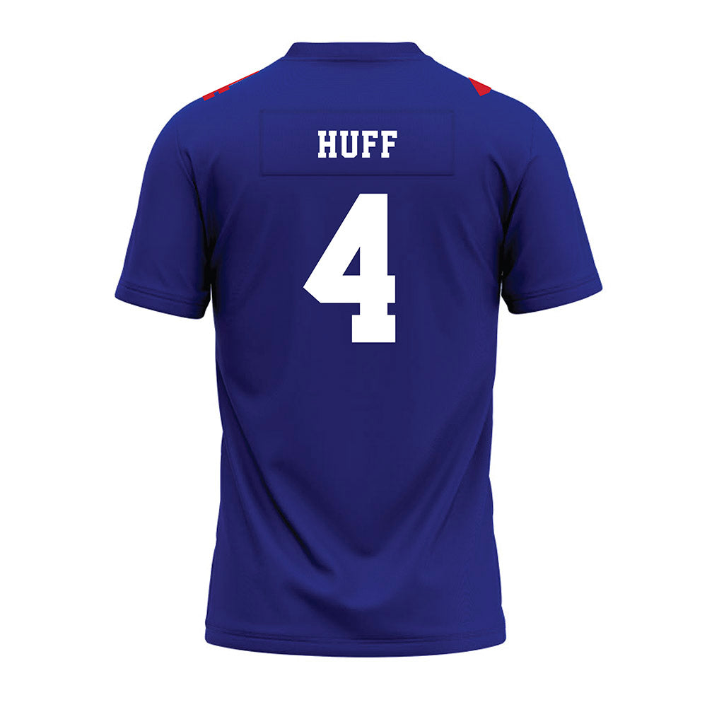 TN State - NCAA Football : Marlon Huff - Blue Premium Football Jersey-1