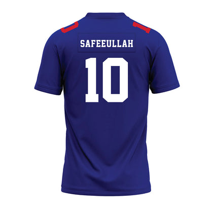 TN State - NCAA Football : Syncere Safeeullah - Blue Premium Football Jersey-1