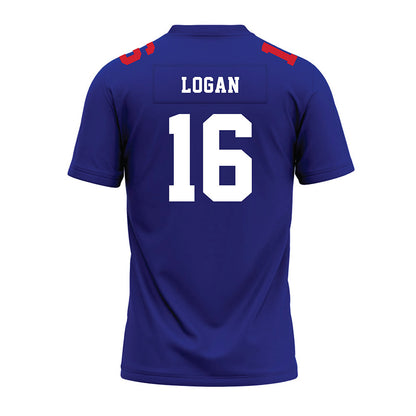 TN State - NCAA Football : Justin Logan - Blue Premium Football Jersey-1