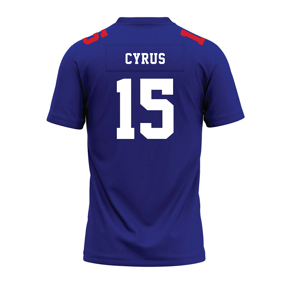 TN State - NCAA Football : Nicholas Cyrus - Blue Premium Football Jersey-1