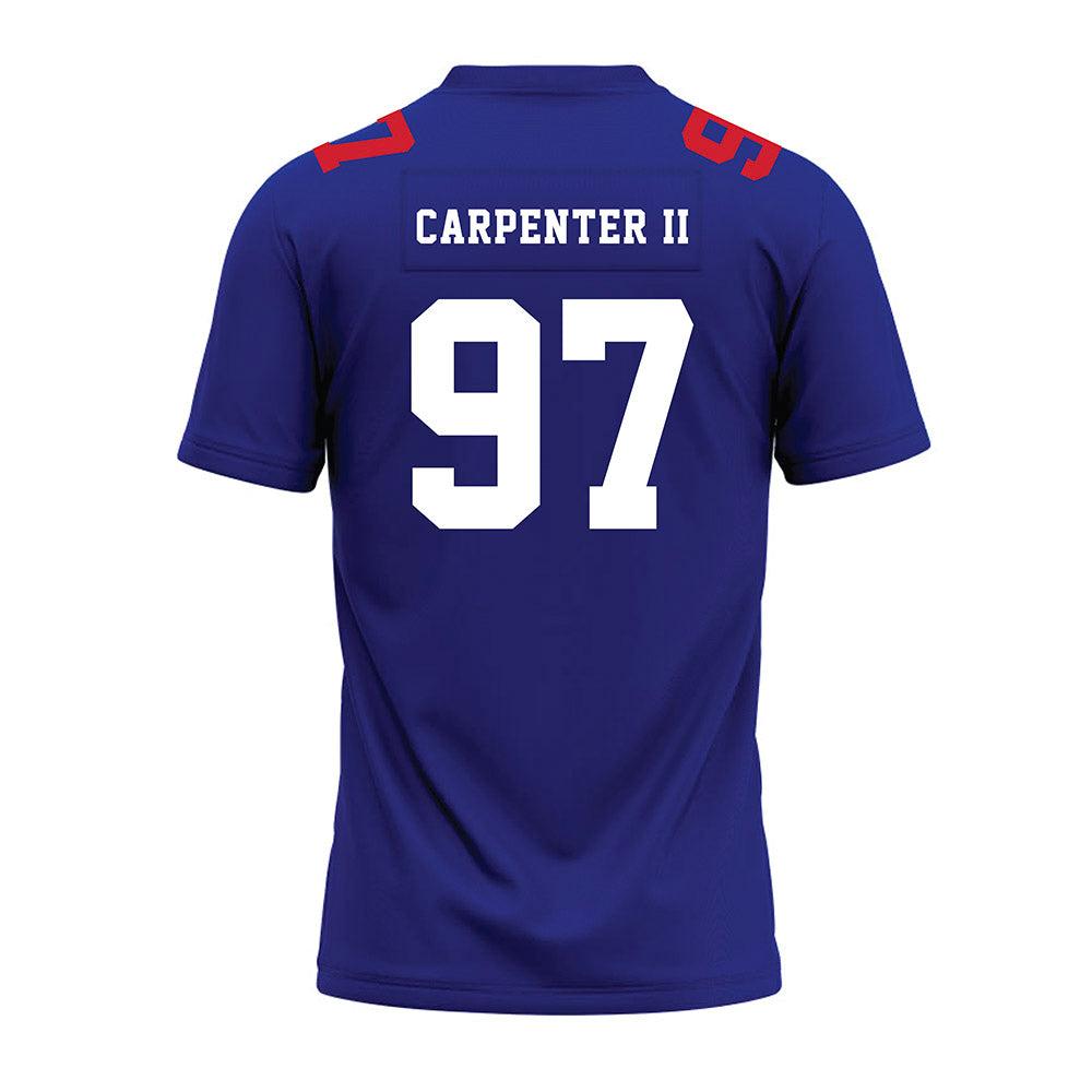 TN State - NCAA Football : Terence Carpenter II - Blue Premium Football Jersey-1