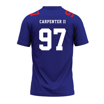 TN State - NCAA Football : Terence Carpenter II - Blue Premium Football Jersey-1