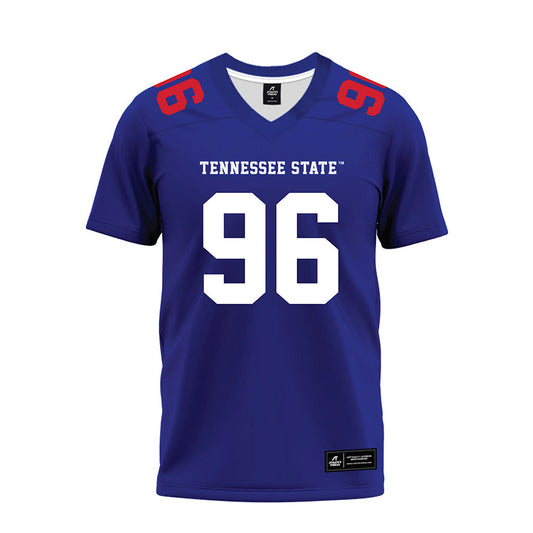 TN State - NCAA Football : Kennland Lyons - Blue Premium Football Jersey-0