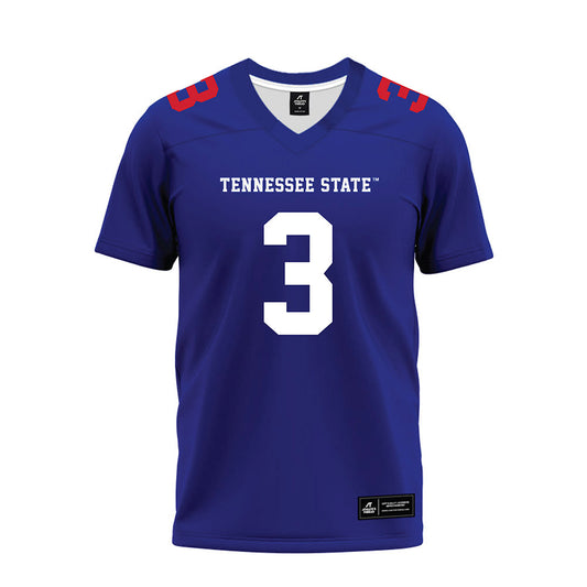 TN State - NCAA Football : Micah Gay - Blue Premium Football Jersey-0