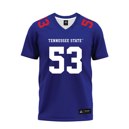 TN State - NCAA Football : Steven Nelson - Blue Premium Football Jersey-0