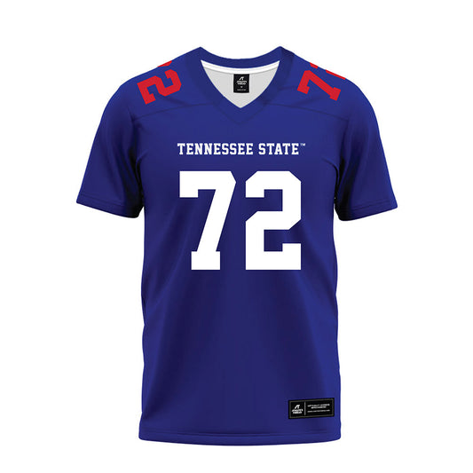 TN State - NCAA Football : Donovan Thompson - Blue Premium Football Jersey-0
