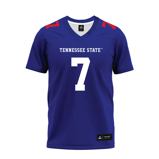 TN State - NCAA Football : James Stewart - Blue Premium Football Jersey-0
