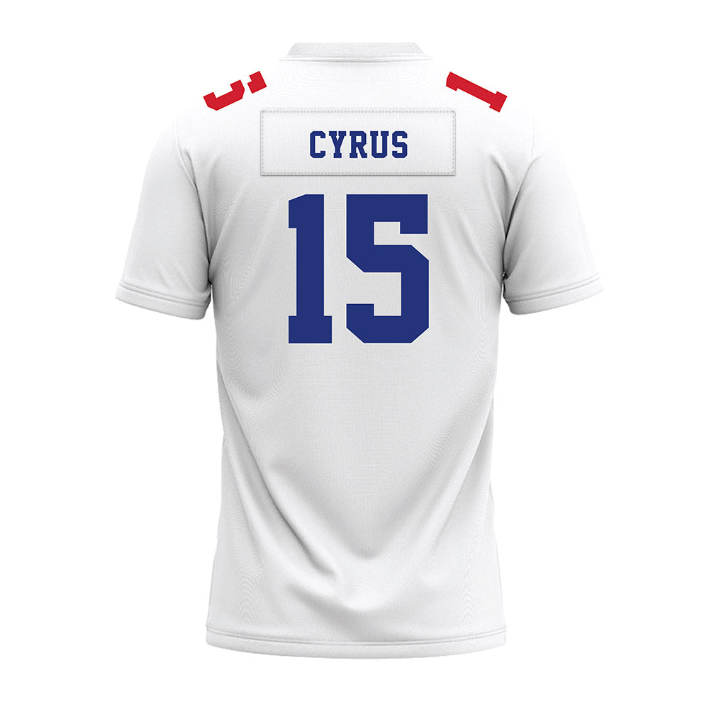 TN State - NCAA Football : Nicholas Cyrus - White Premium Football Jersey-1