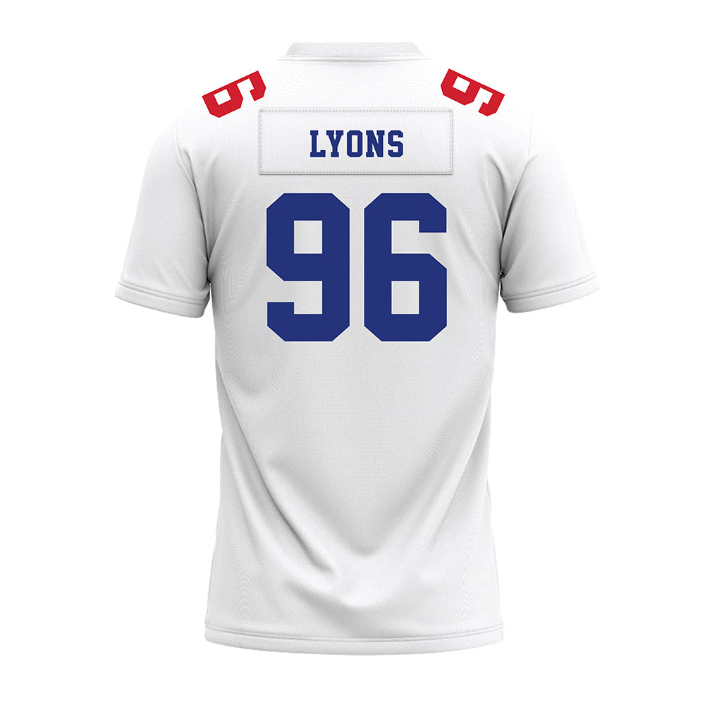 TN State - NCAA Football : Kennland Lyons - White Premium Football Jersey-1