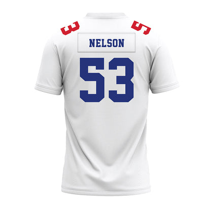 TN State - NCAA Football : Steven Nelson - White Premium Football Jersey-1
