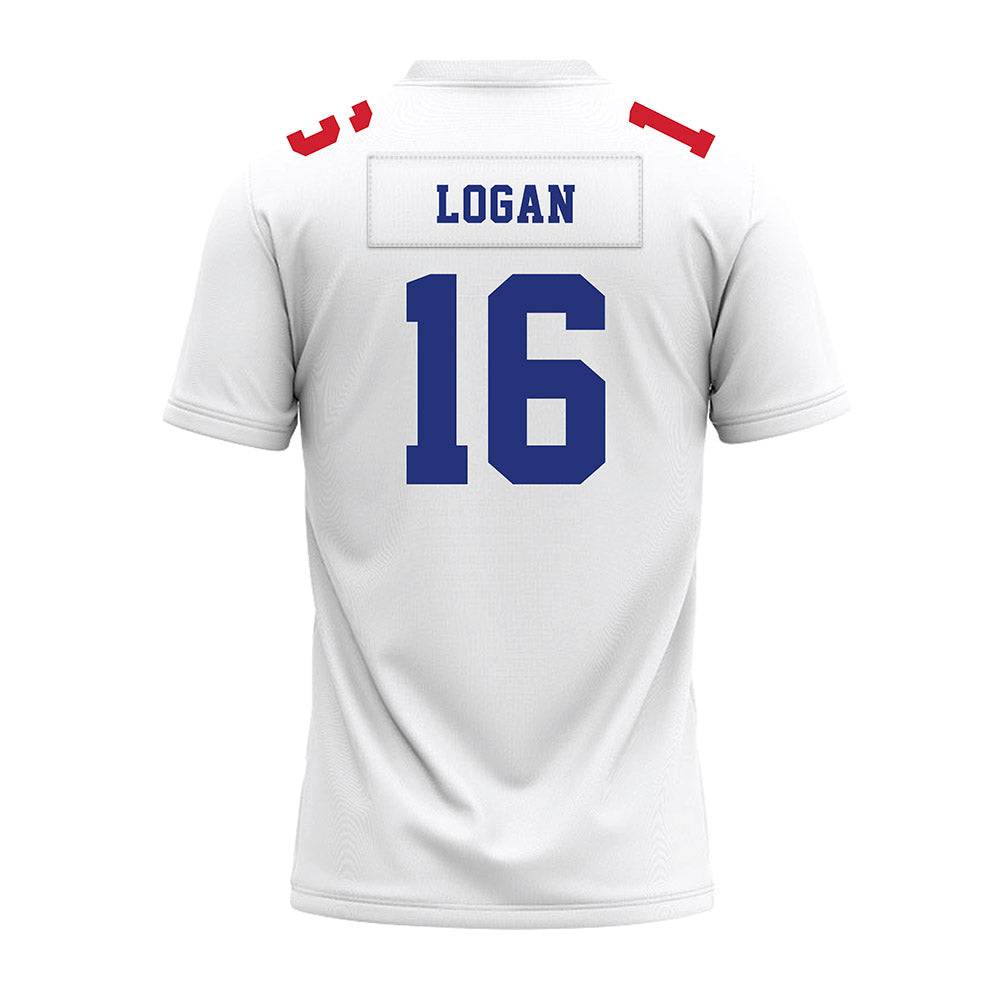 TN State - NCAA Football : Justin Logan - White Premium Football Jersey-1