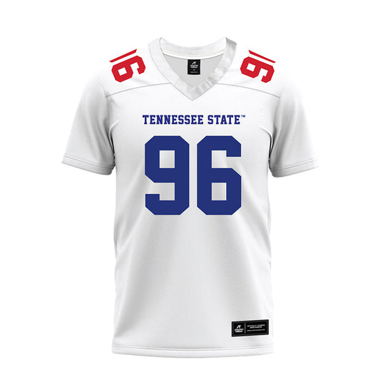 TN State - NCAA Football : Shaun Ayers - White Premium Football Jersey-0