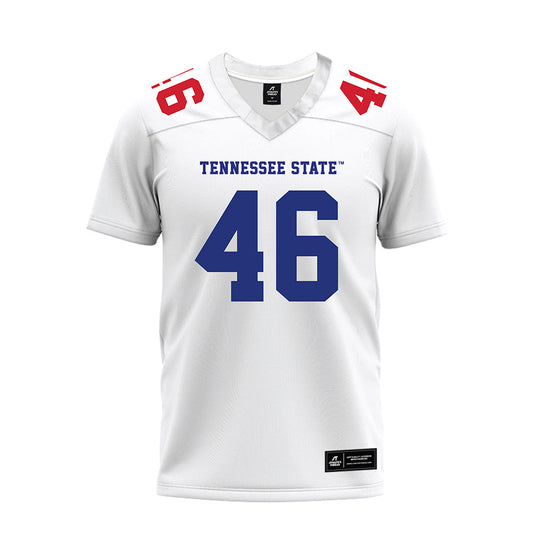 TN State - NCAA Football : Coby May - White Premium Football Jersey-0