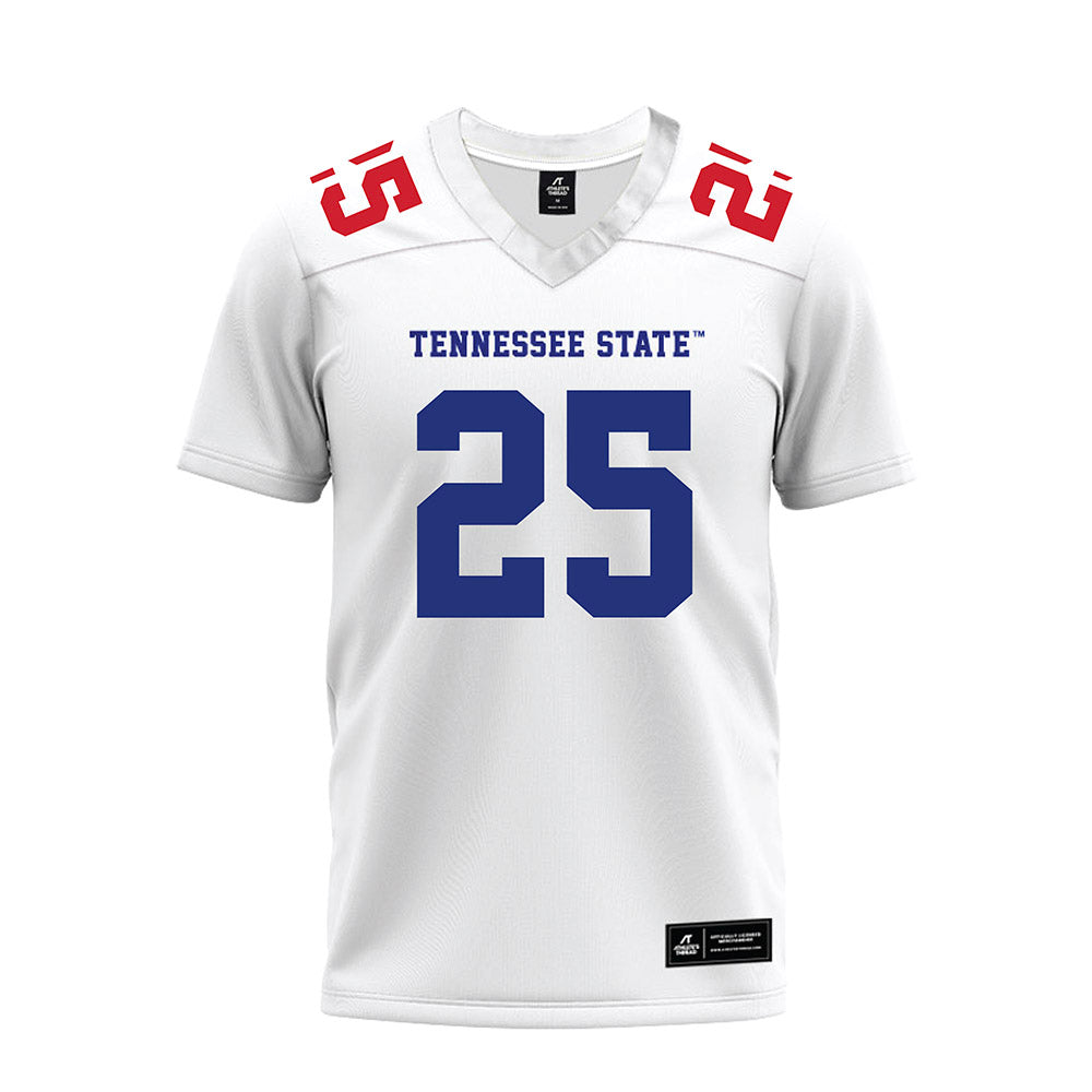 TN State - NCAA Football : Sammy Taylor - White Premium Football Jersey-0