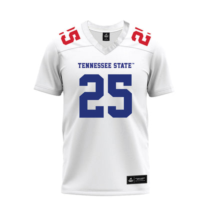 TN State - NCAA Football : Sammy Taylor - White Premium Football Jersey-0