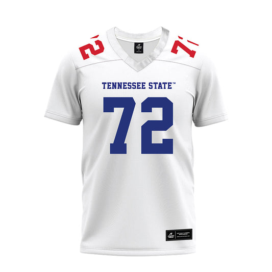 TN State - NCAA Football : Donovan Thompson - White Premium Football Jersey-0