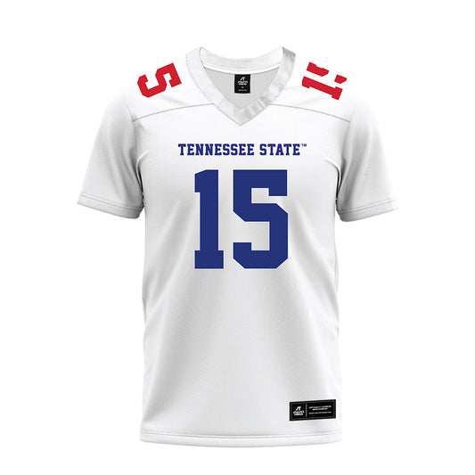TN State - NCAA Football : Nicholas Cyrus - White Premium Football Jersey-0