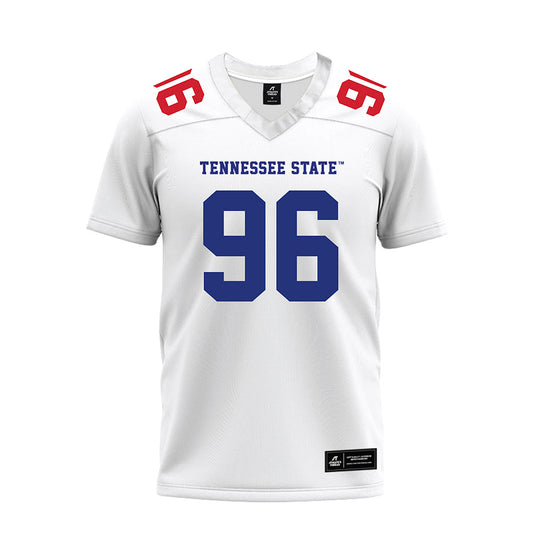 TN State - NCAA Football : Kennland Lyons - White Premium Football Jersey-0