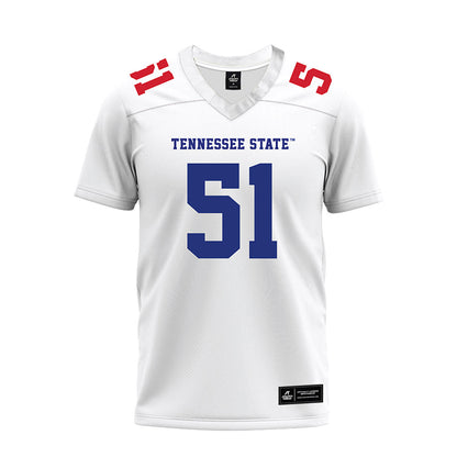 TN State - NCAA Football : Epoki Fakaosi - White Premium Football Jersey-0