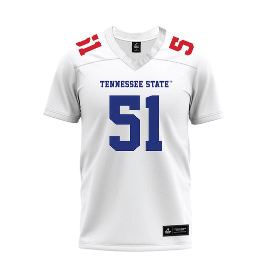 TN State - NCAA Football : Epoki Fakaosi - White Premium Football Jersey-0