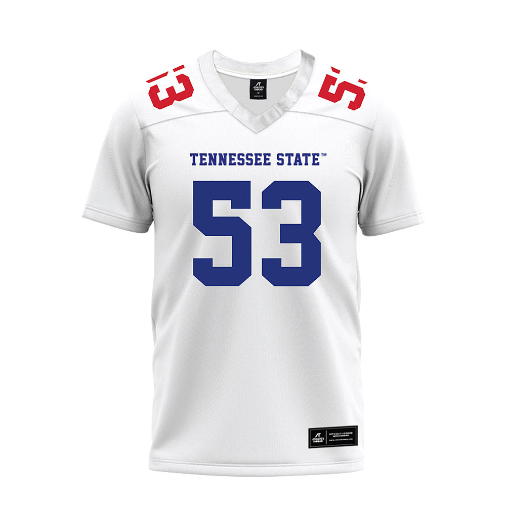 TN State - NCAA Football : Steven Nelson - White Premium Football Jersey-0